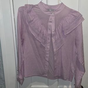 Long sleeve lavender Zara blouse!